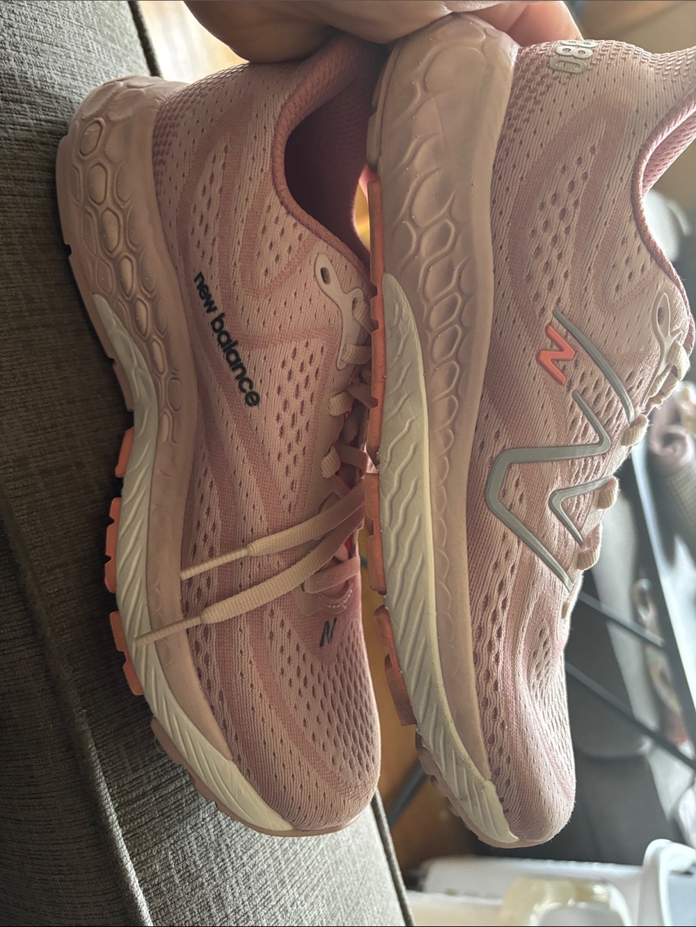New Balance Women's Light Pink Breathable Running Sneakers